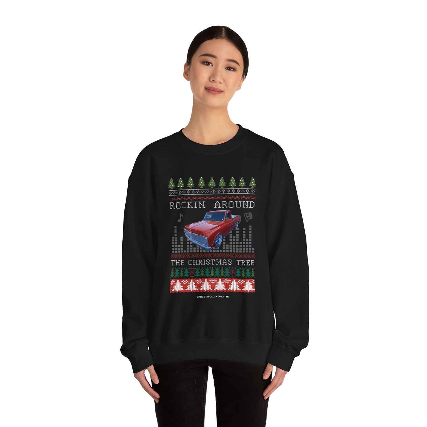 Rockin Around the Christmas Tree Unisex Crewneck Sweatshirt