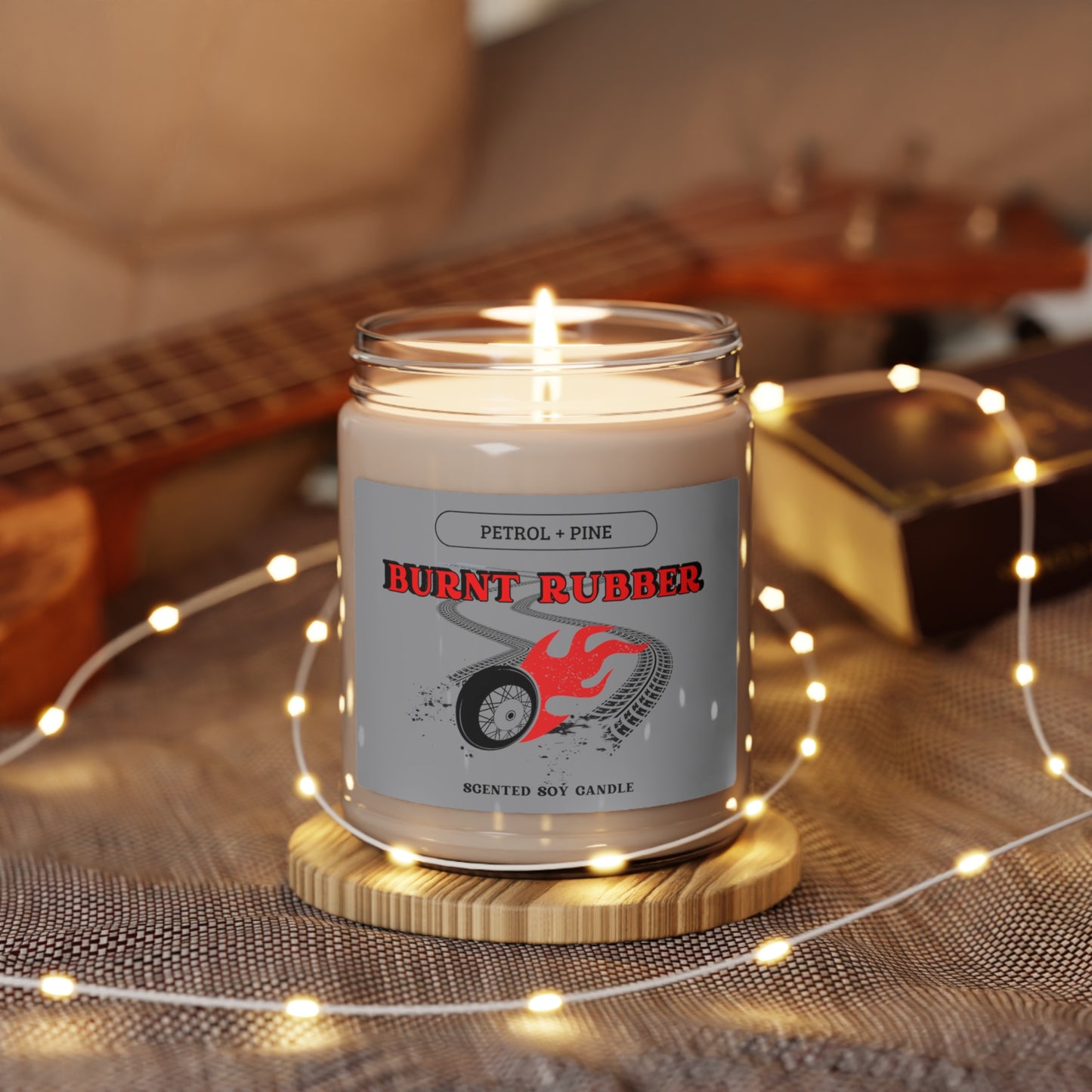 BURNT RUBBER - Scented Soy Candle