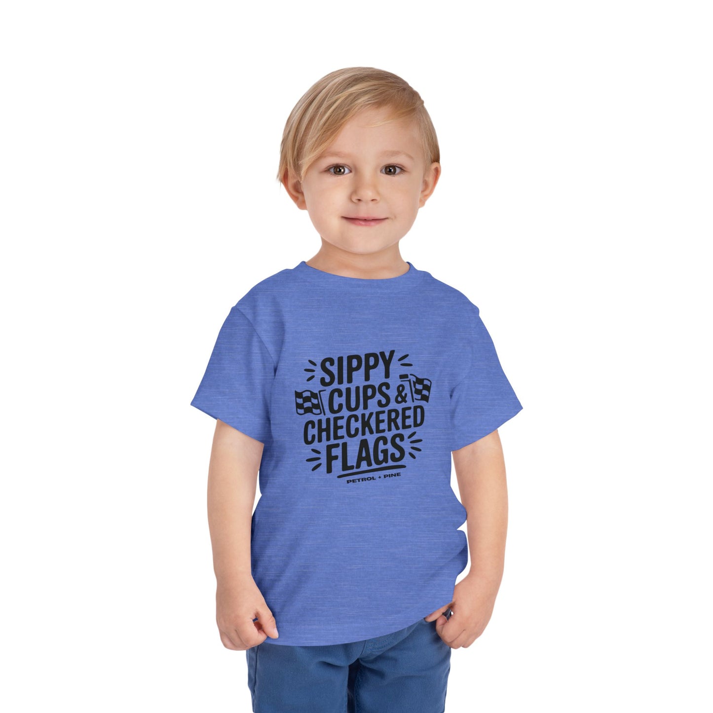 Sippy Cups & Checkered Flags - Toddler Tee