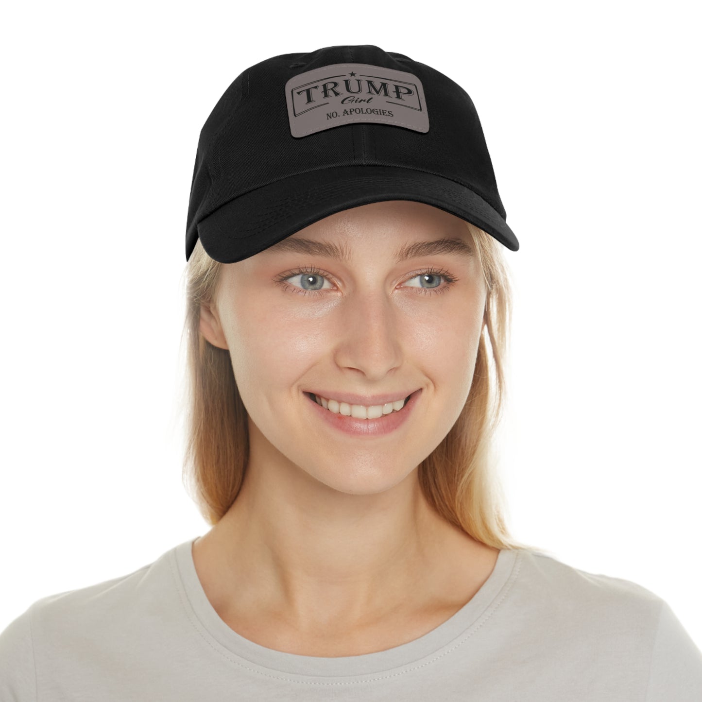 Trump Girl Hat - Leather Patch (Rectangle)