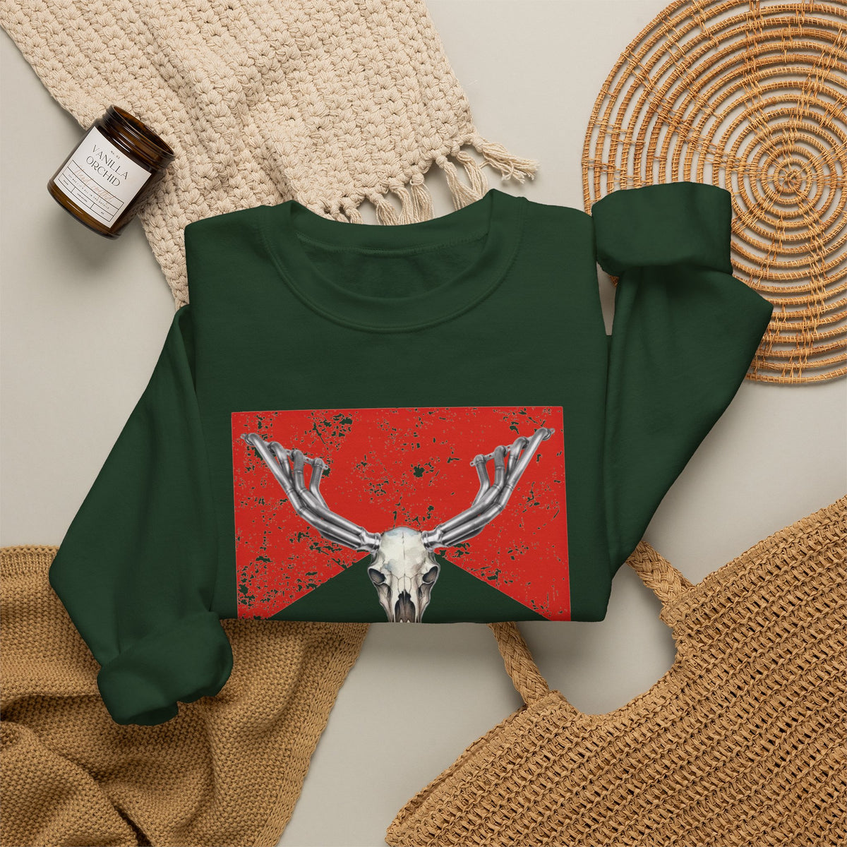 Cigarette Top Petrol + Pine Unisex Sweatshirt