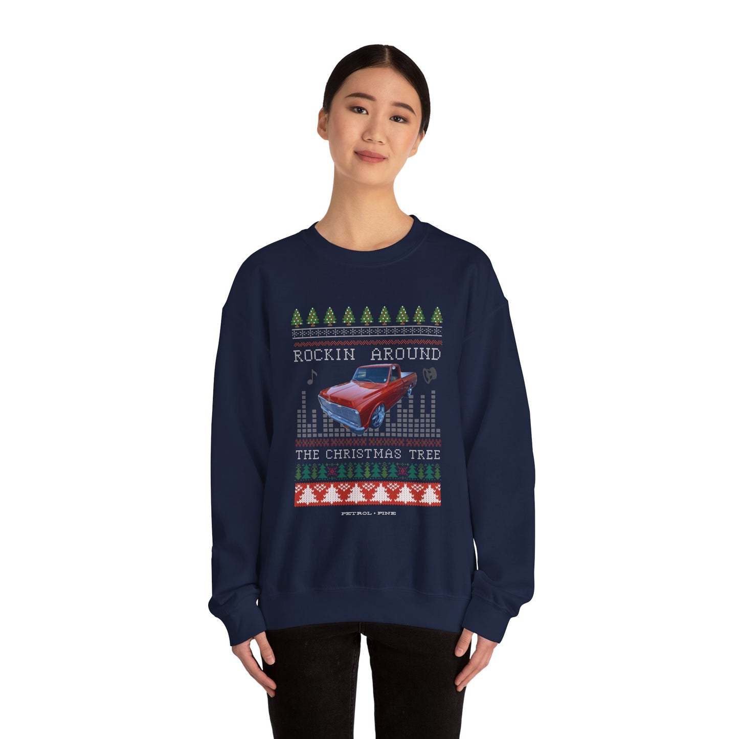 Rockin Around the Christmas Tree Unisex Crewneck Sweatshirt