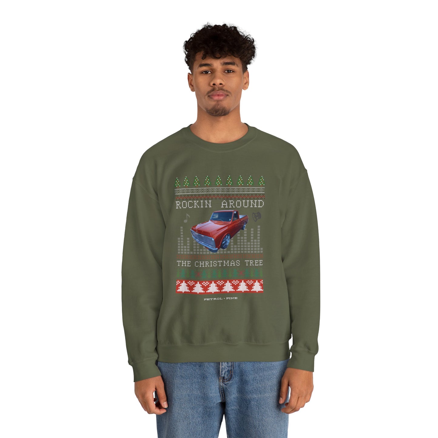 Rockin Around the Christmas Tree Unisex Crewneck Sweatshirt