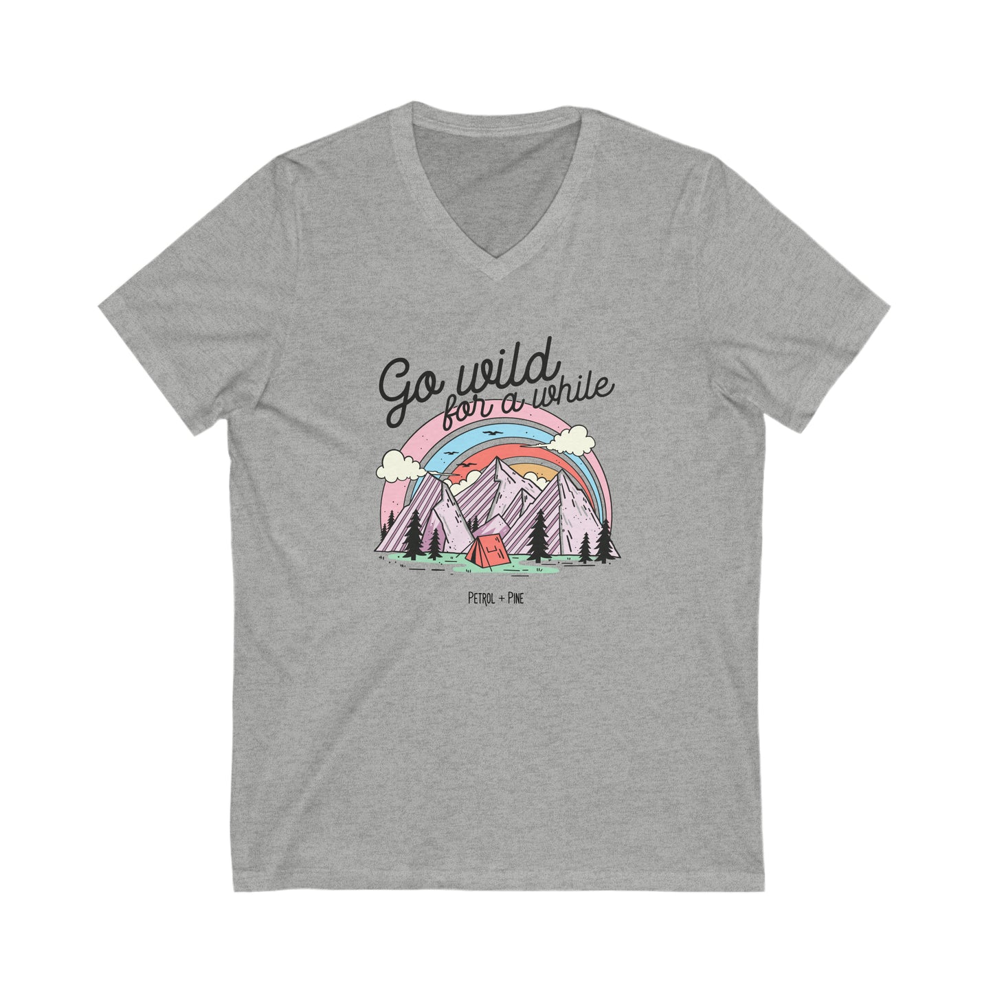 Go Wild Unisex V Neck Tee