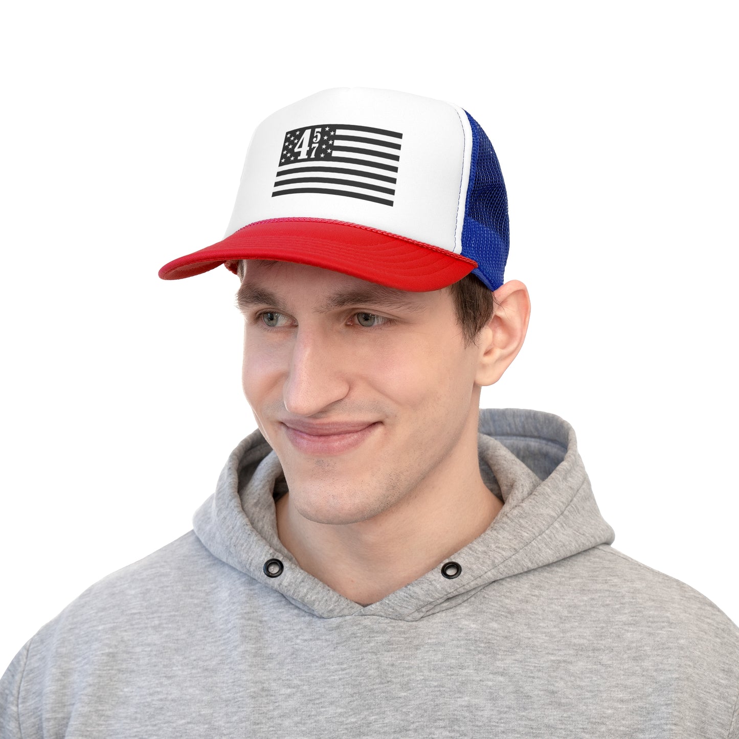 45 47 Flag Trucker Hat